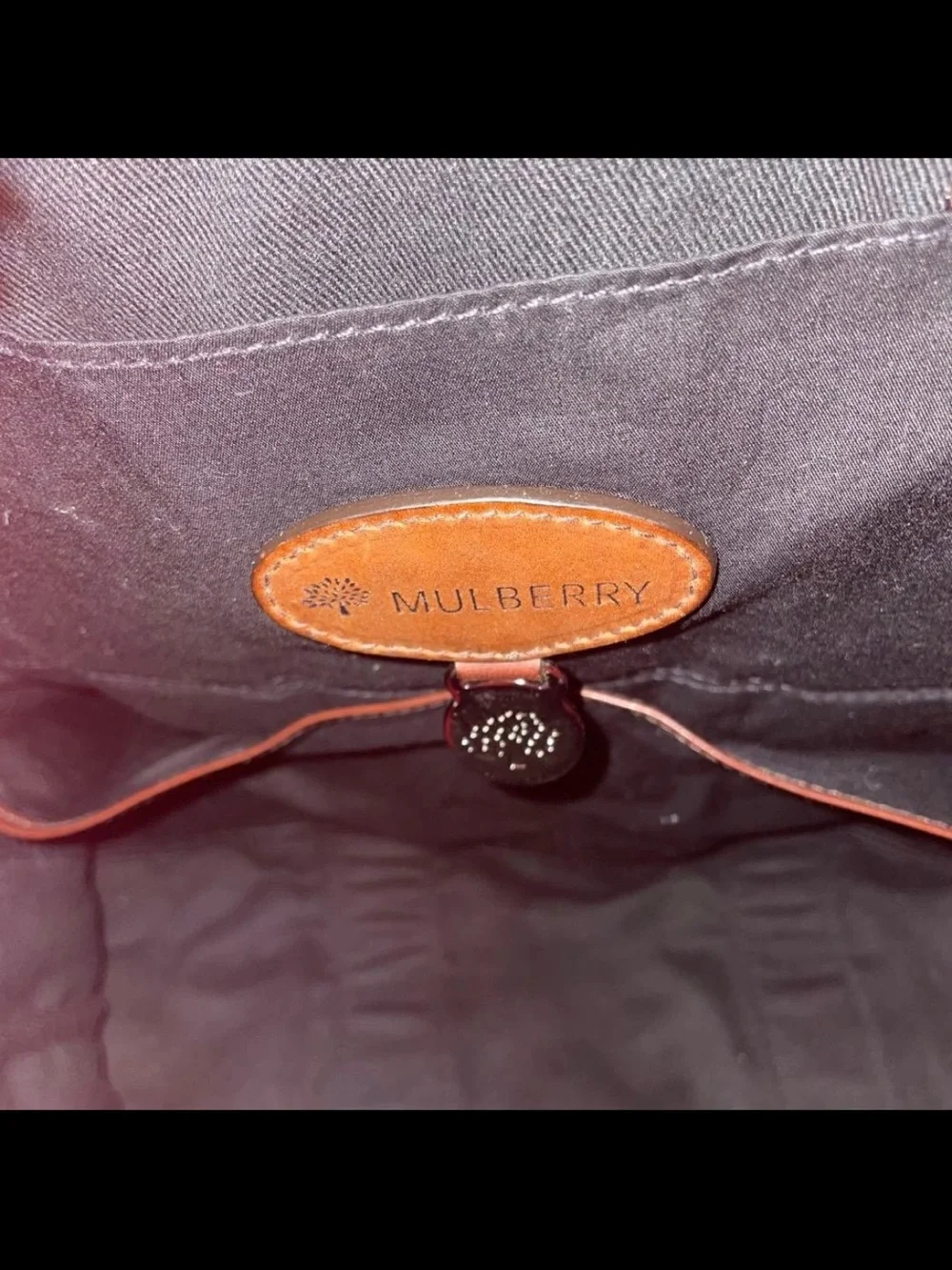 Mulberry Red Canvas Duffel Bag